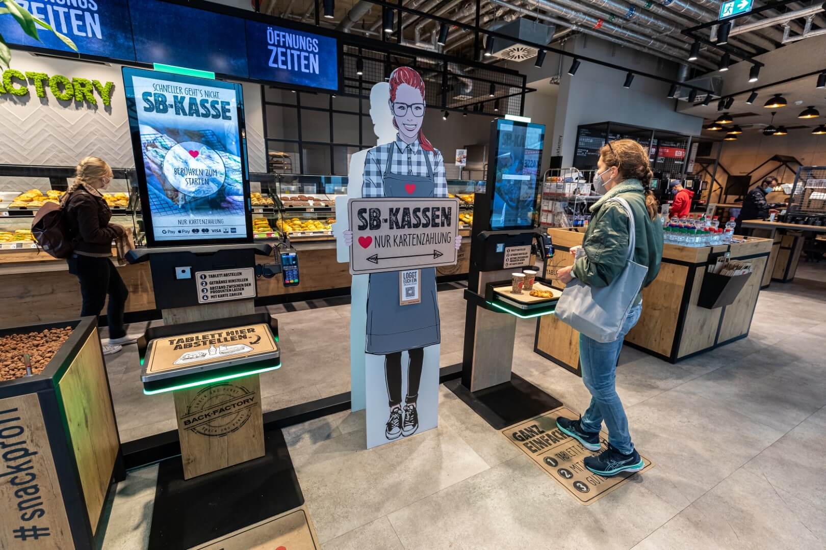 AI Self-checkout Kiosk bij Back-Factory in Bremen